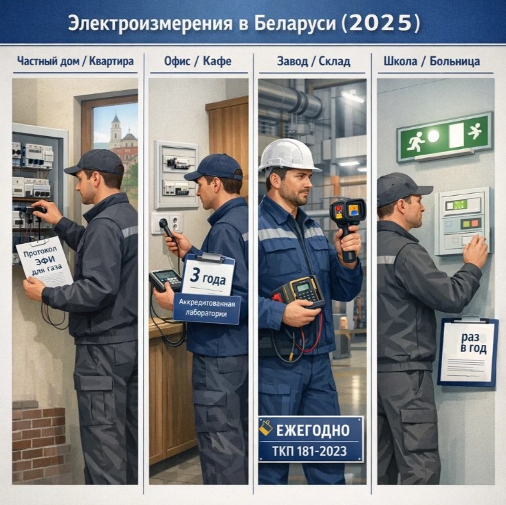 Периодичность электрофизических измерений в Беларуси