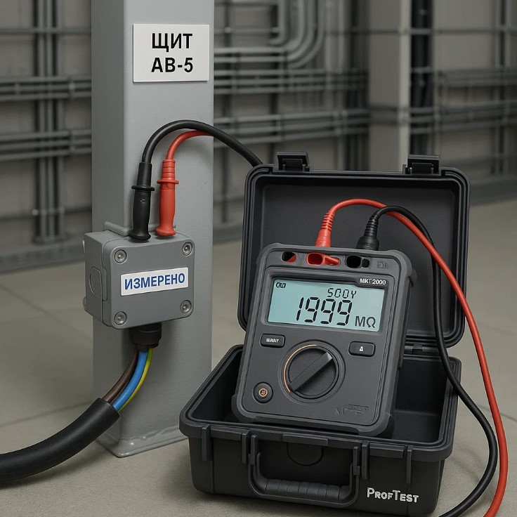 Измерение сопротивления изоляции